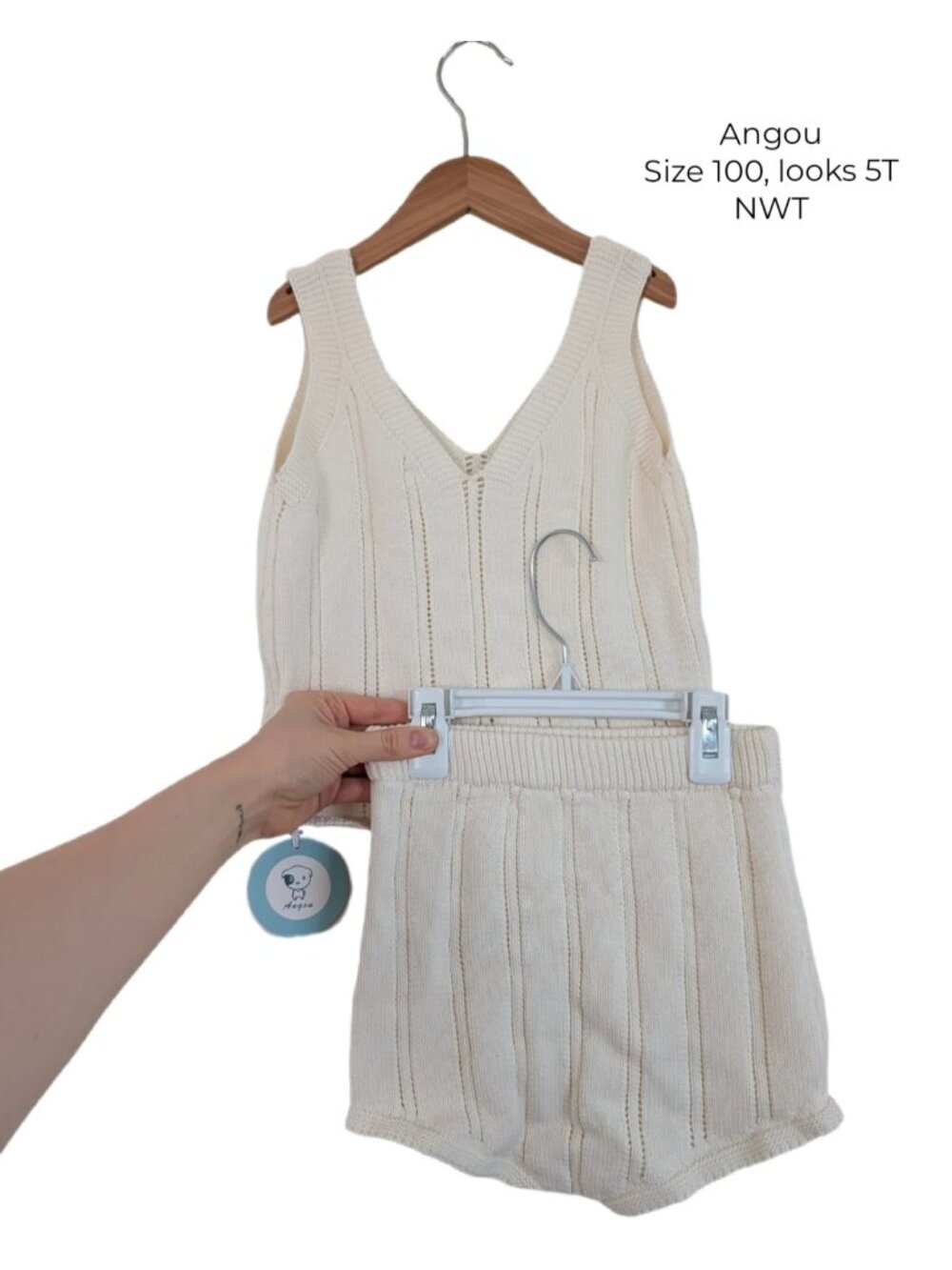 Angou Knit Set 5T Girls Clothing